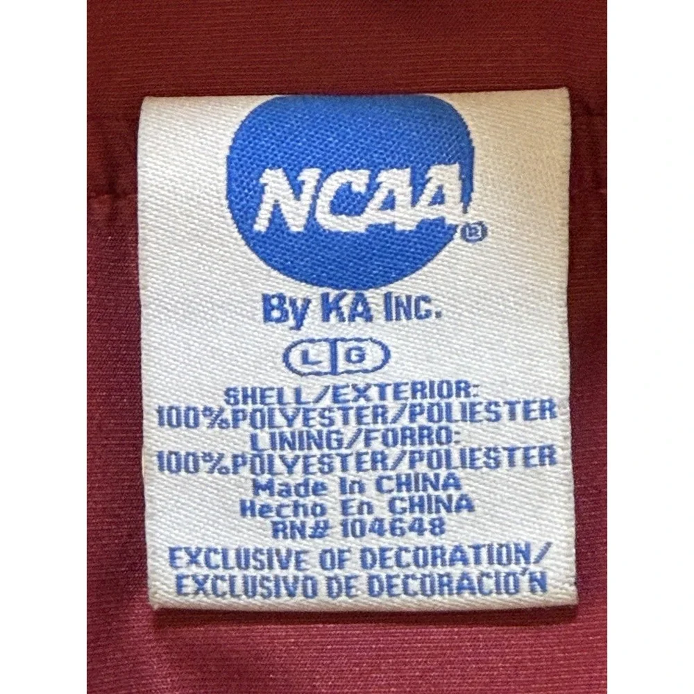 NCAA Alabama Crimson Tide 1/4 Zip Cord Pullover Windbreaker Jacket Men's Large